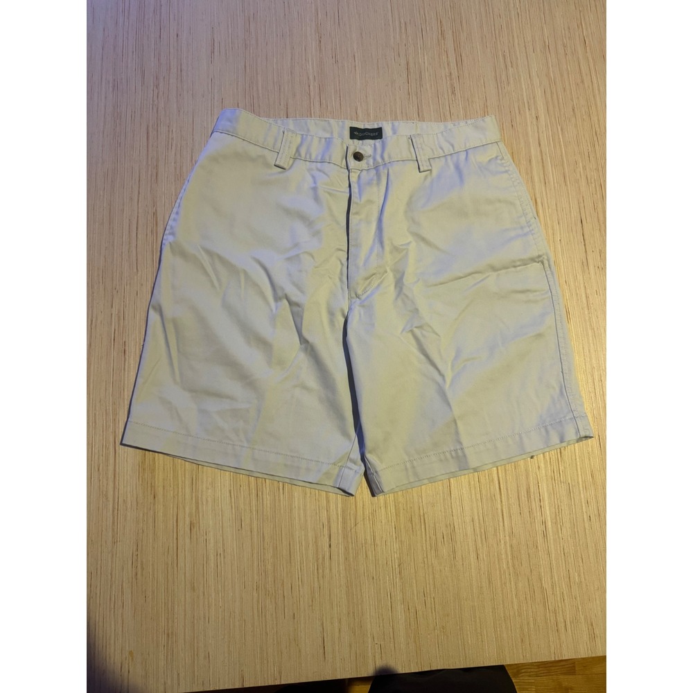 Dockers Mens Khaki Chino Shorts Tan 100% Cotton Flat Front W34 30815-2802 44
